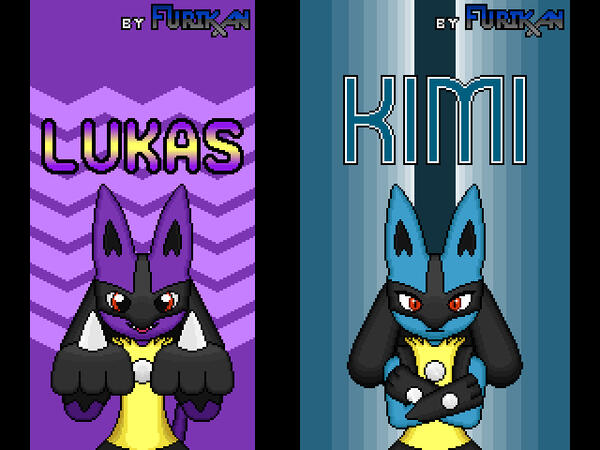 Lucario OC phone wallpapers